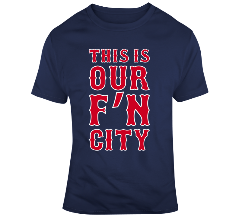 DAVID ORTIZ No 34 RED SOX "THIS IS OUT F*N CITY" (4XL) Sweatshirt  BOSTON STRONG