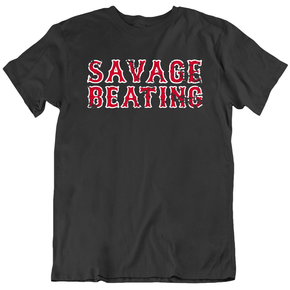 NEW YORK YANKEES SAVAGES SHIRT TEE CLASSIC DESIGN