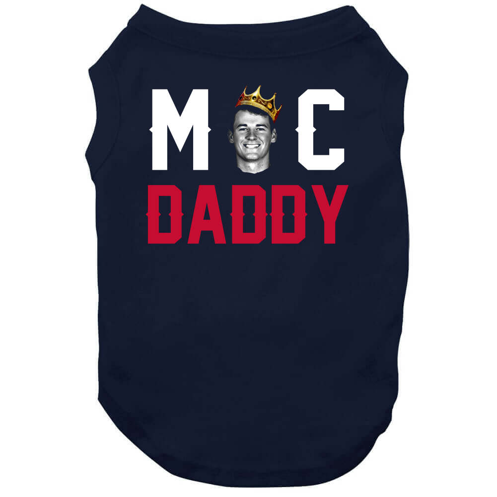 BeantownTshirts Mac Jones Mac Daddy Crown New England Football Fan T Shirt Dog / Navy / Medium