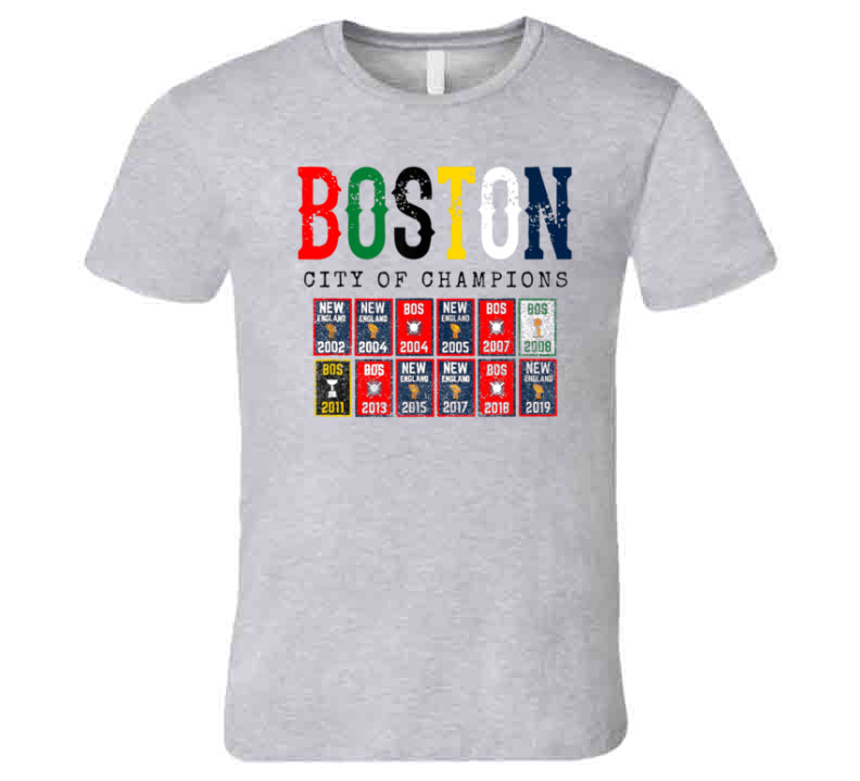 Boston City Of Champions Legends Celtics Bruins Red Sox and New England  Patriots T-Shirt - Growkoc