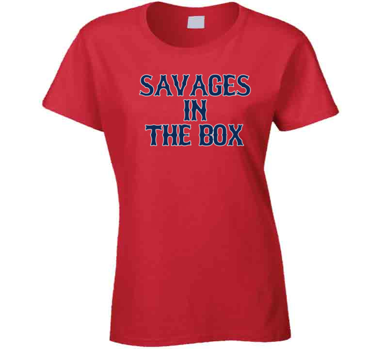 Savages In The Box Boston Baseball Fan T Shirt – BeantownTshirts