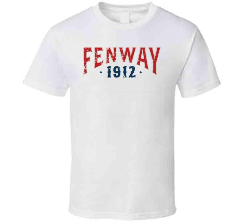 BeantownTshirts Fenway Park Est 1912 Boston Baseball Fan T Shirt Classic / White / 5 X-Large