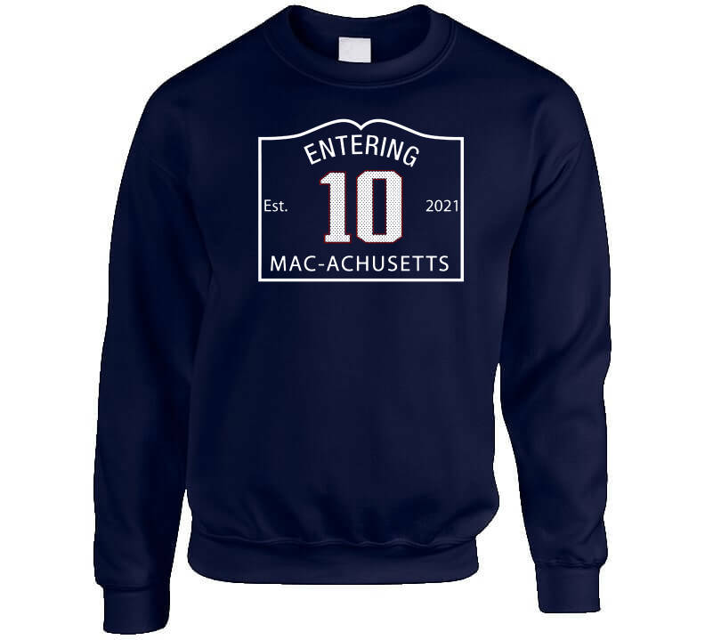 New England Football Navy T-Shirt , MAC JONES #10 Patriots