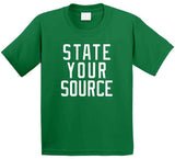 State Your Source Boston Basketball Fan V2 T Shirt