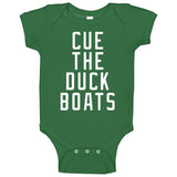 Cue The Duck Boats Boston Basketball Fan T Shirt