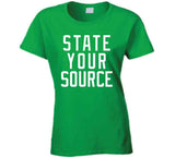 State Your Source Boston Basketball Fan V2 T Shirt