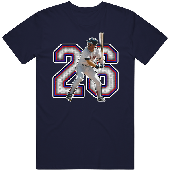 BeantownTshirts Wade Boggs 26 Legend Boston Baseball Fan T Shirt Crewneck Sweatshirt / Navy / Large