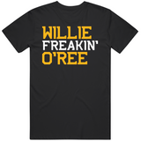 Willie O'ree Freakin Pioneer Boston Hockey Fan T Shirt