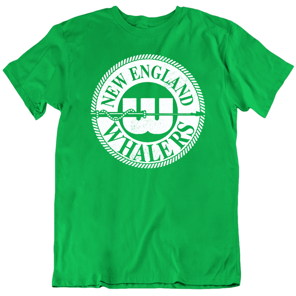 BeantownTshirts Retro Wha New England Whalers Hockey Fan T Shirt Classic / Irish Green / Small