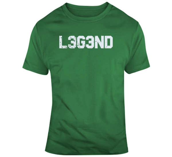 Larry Legend 33 Larry Bird Basketball Tee Kelly Green Boston Shirt T-Shirt