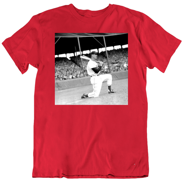 BeantownTshirts Ted Williams Boston Legend Baseball Fan T Shirt V-Neck / Black / Medium