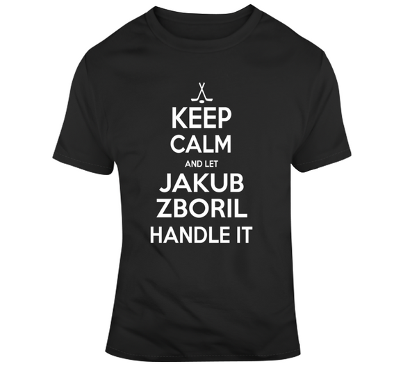 Jakub Zboril Keep Calm Boston Hockey Fan T Shirt