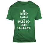 Semi Ojeleye Keep Calm Boston Basketball Fan T Shirt