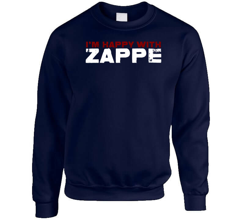 BeantownTshirts Don't Worry Be Zappe Bailey Zappe New England Football Fan V3 T Shirt Crewneck Sweatshirt / White / 3 X-Large