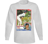 Retro Topps Wade Boggs Rookie Card Baseball Fan T Shirt