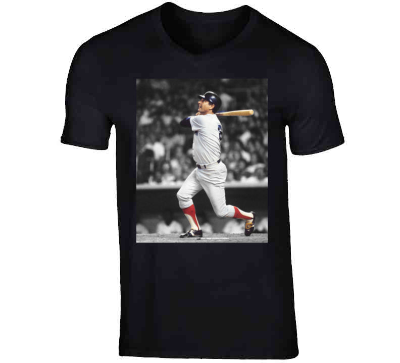 BeantownTshirts Carl Yastrzemski Legend Boston Baseball Fan V2 T Shirt V-Neck / Black / X-Large