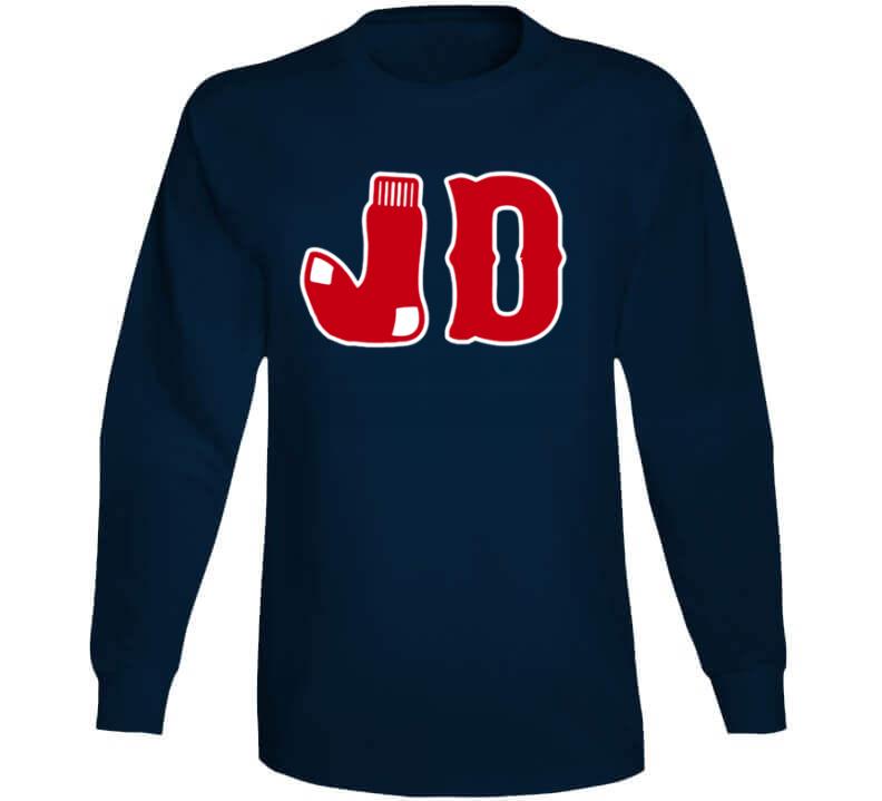 BeantownTshirts JD Martinez JD Socks Boston Baseball Fan T Shirt Classic / Navy / Medium