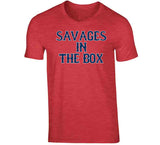 Savages In The Box Boston Baseball Fan V2 T Shirt