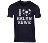 Kelyn Rowe I Heart New England Soccer T Shirt