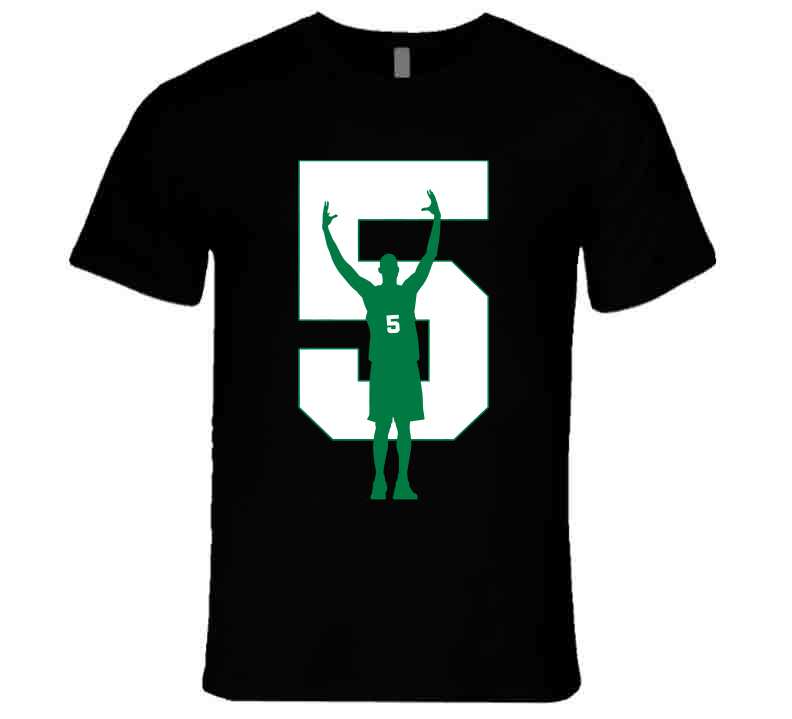 5 Colors Available Boston Basketball Retired Numbers T Shirt