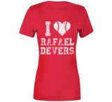 Rafael Devers I Heart Boston Baseball Fan T Shirt