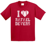 Rafael Devers I Heart Boston Baseball Fan T Shirt