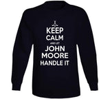 John Moore Keep Calm Boston Hockey Fan T Shirt