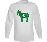 Jayson Tatum Goat 0 Boston Basketball Fan Distressed   T Shirt