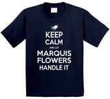 Marquis Flowers Keep Calm New England Football Fan T Shirt