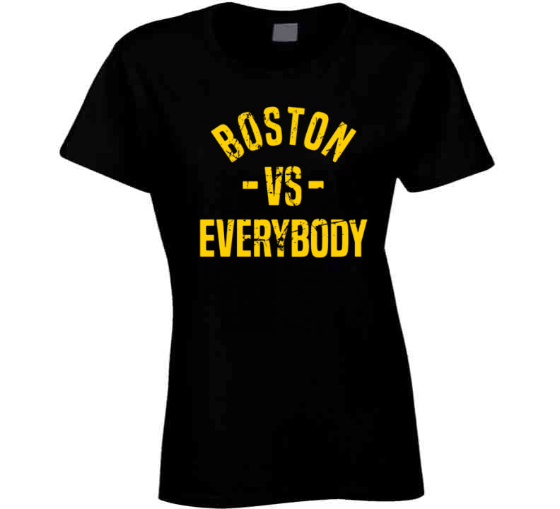 Boston Vs Everybody Hockey Fan Distressed T Shirt – BeantownTshirts