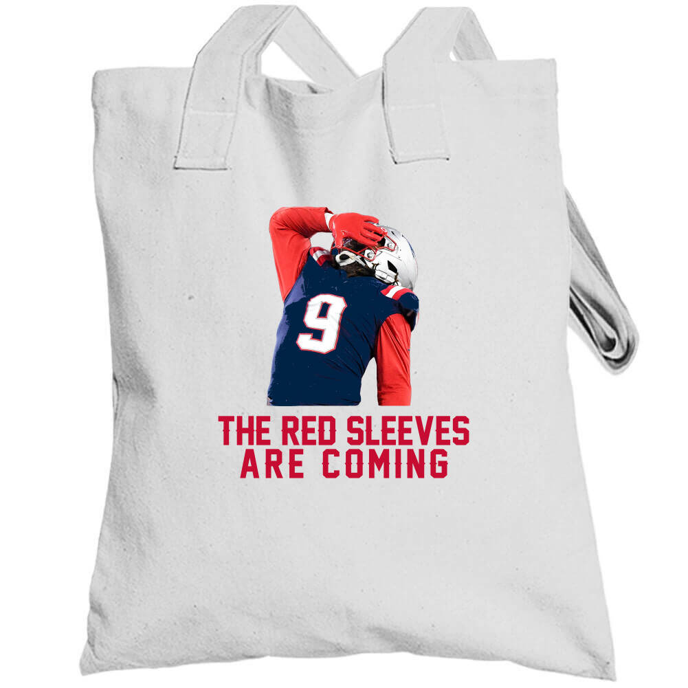 BeantownTshirts Matt Judon The Red Sleeves Are Coming New England Football Fan V2 T Shirt Totebag / White / One Size Fits All