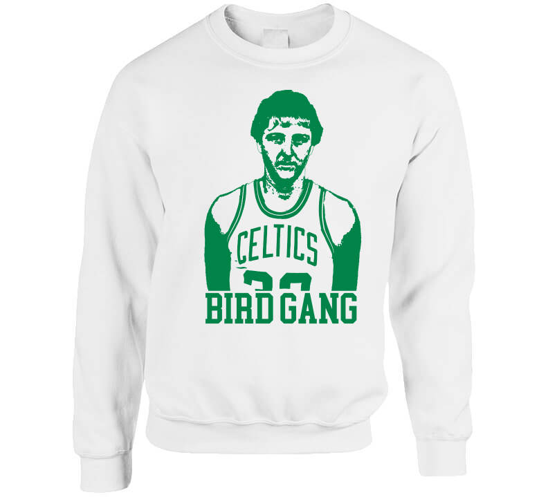 GREEN Larry Bird Boston Celtics LOGO shirt Hooded SWEATSHIRT HOODIE
