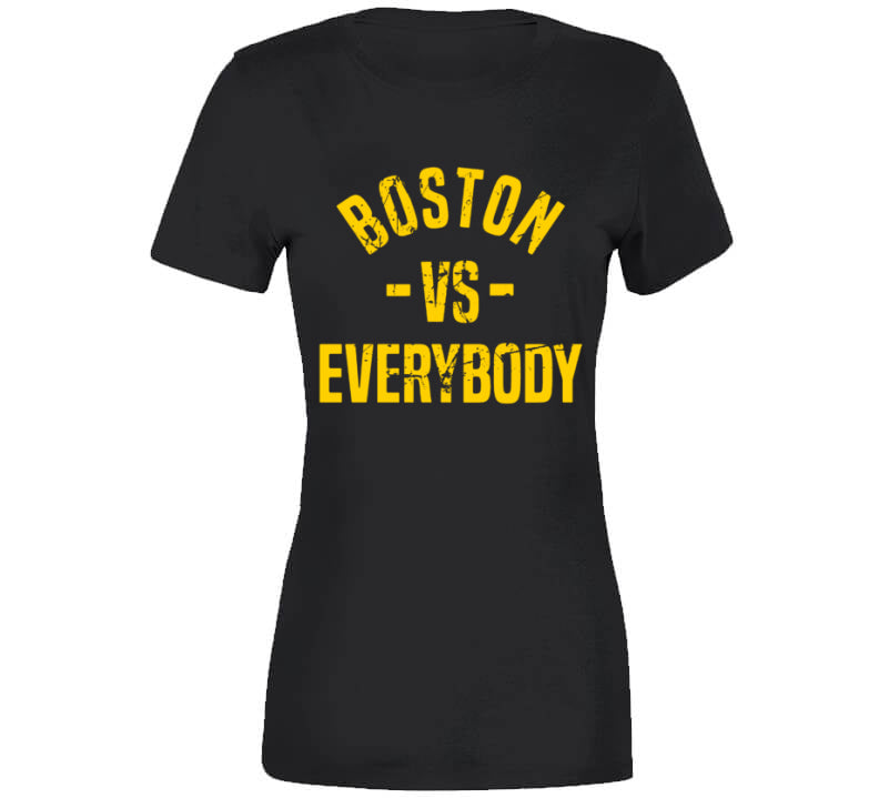 Boston Vs Everybody Hockey Fan Distressed T Shirt – BeantownTshirts