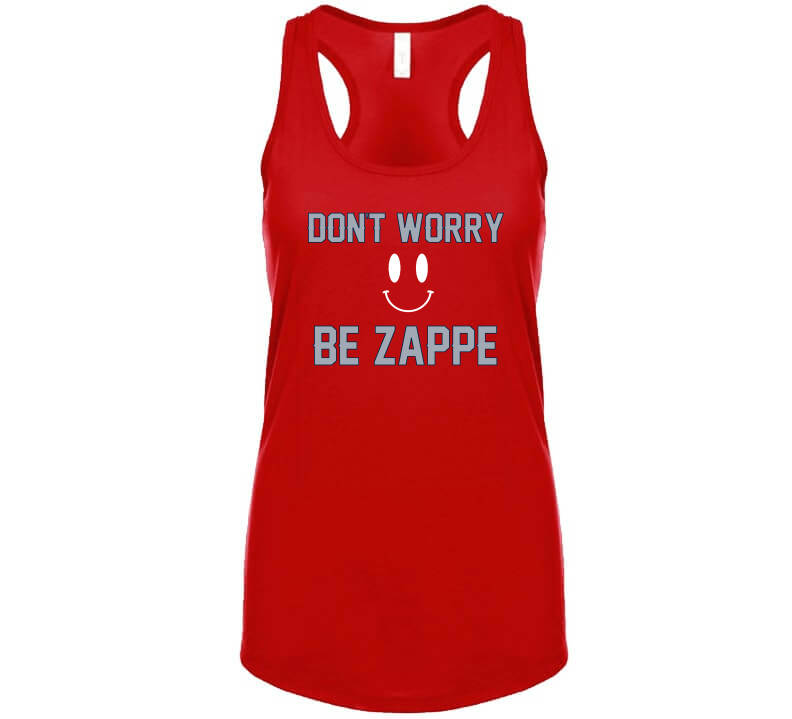 BeantownTshirts Don't Worry Be Zappe Bailey Zappe New England Football Fan V5 T Shirt Ladies / Red / Small